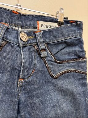 BCBGirls Dark Blue Denim Jeans with Orange Trim